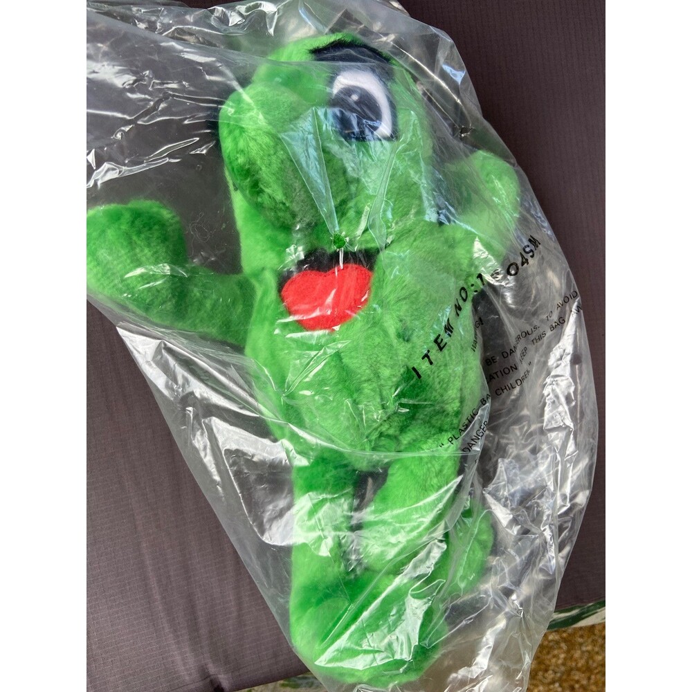 Vintage Subway Plush Toy Promo 1991 - Petey Pickle Toy - New In Bag Rare